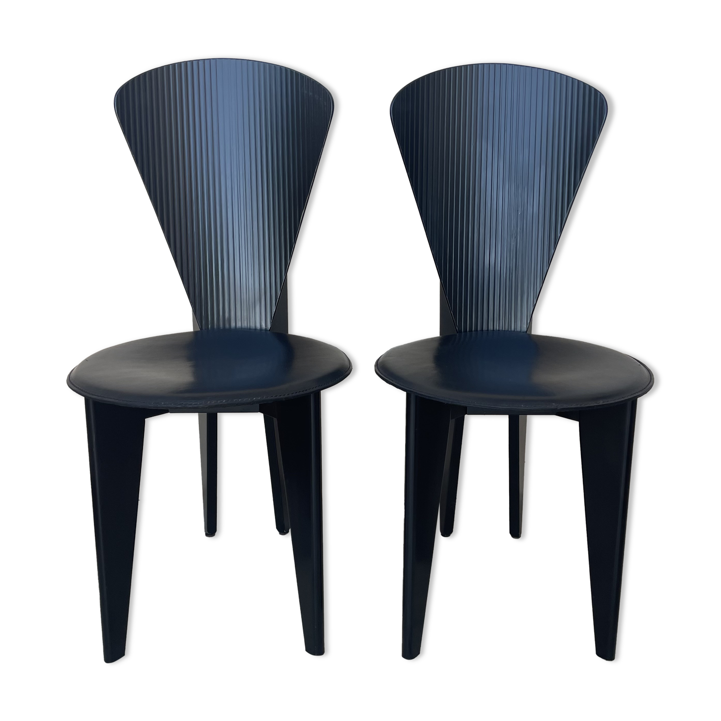 Pair of Calligaris chairs from the 1980s.