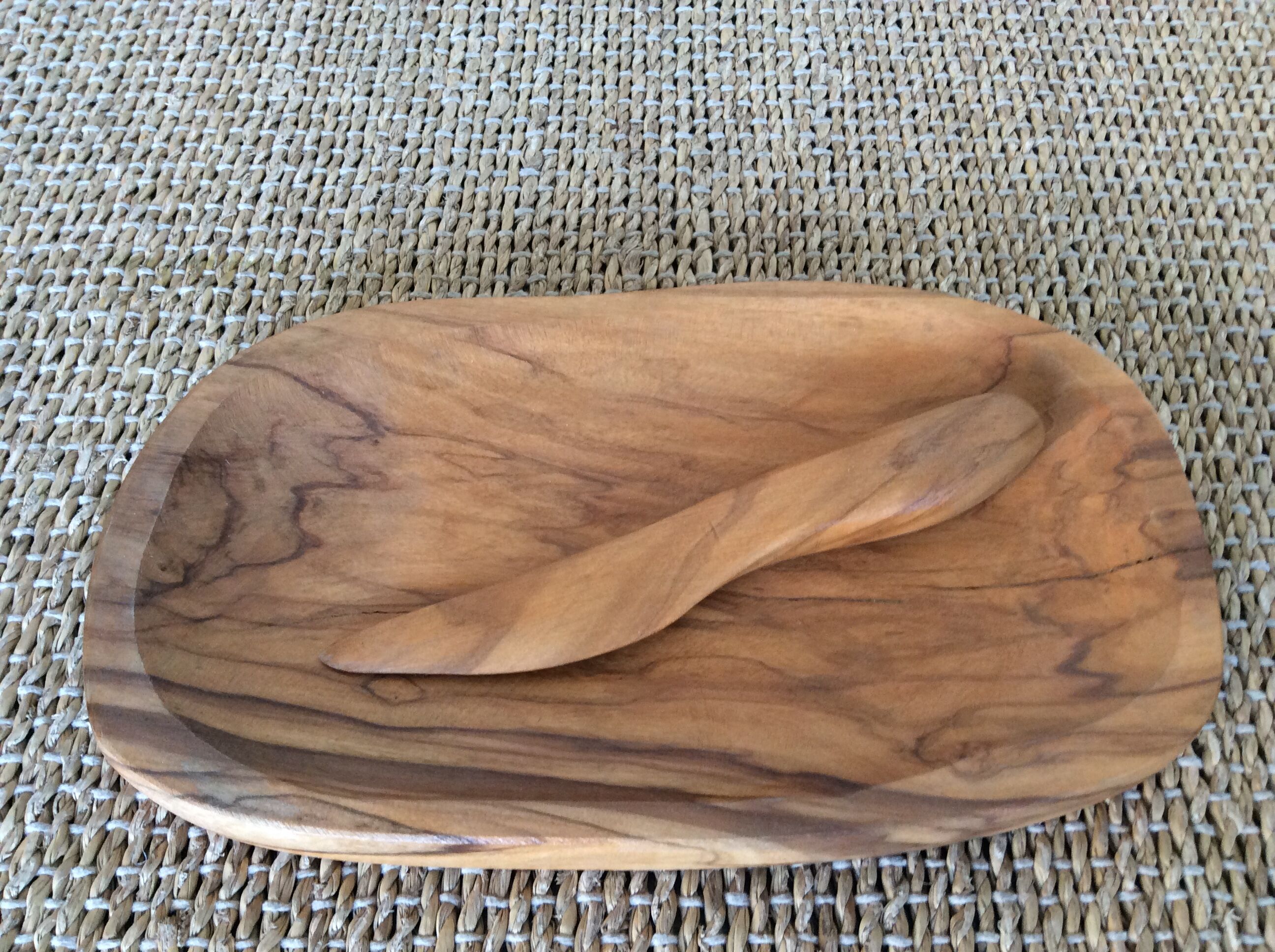 Wooden butter dish