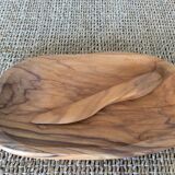 Wooden butter dish