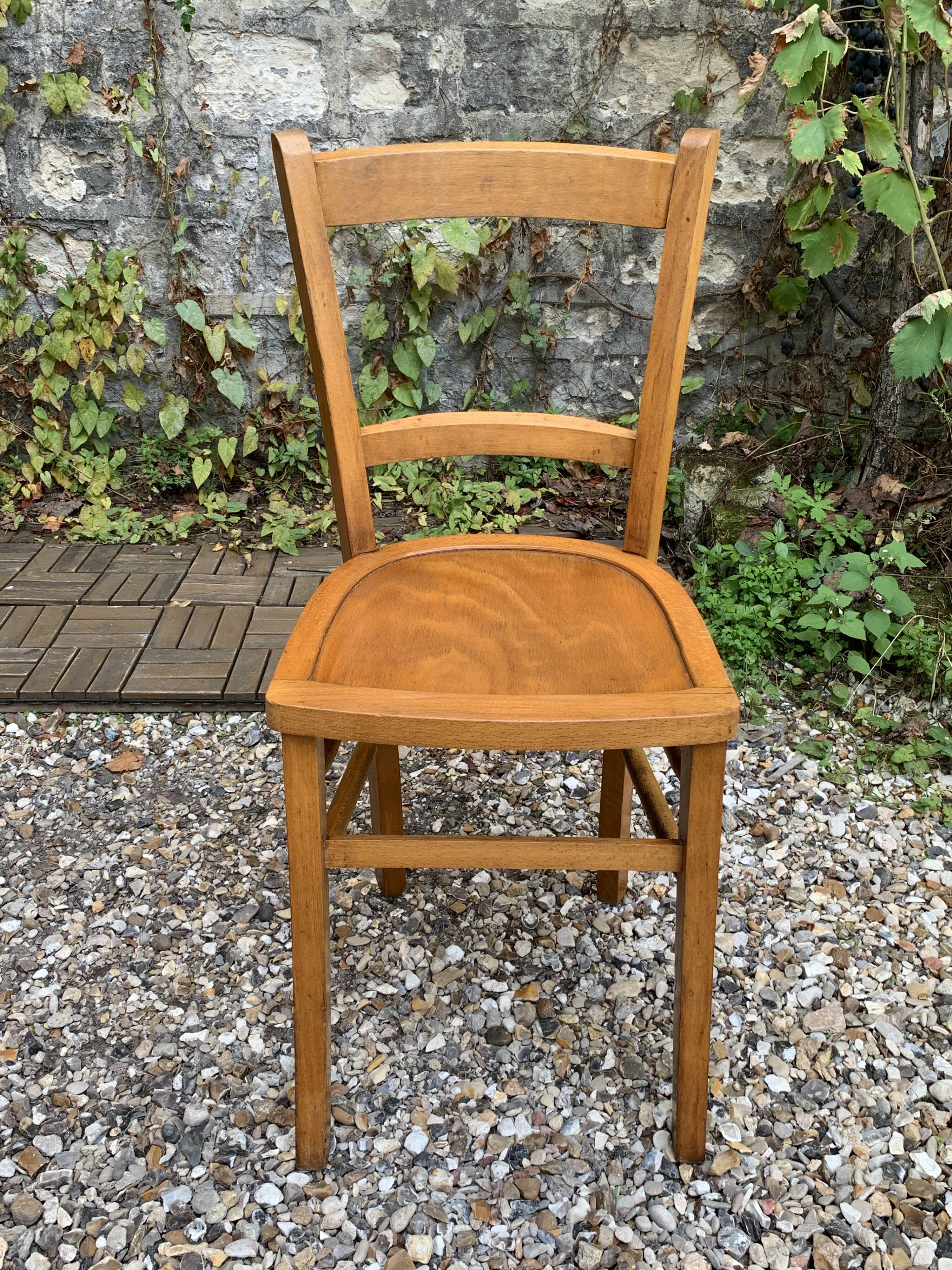 4 vintage Luterma bistro chairs 1940