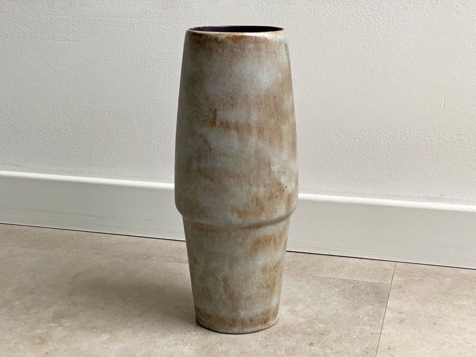 Vintage signed ceramic vase, mid century
