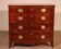 Bombé commode in mahogany with inlays circa 1800