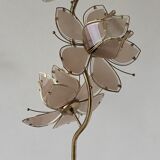 Hollywood Regency Lotus Flower Floor Lamp, Italian Design 1970s