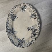 Plat ovale en terre de fer Choisy-le-Roi