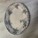 Oval plate in iron earth Choisy-le-Roi