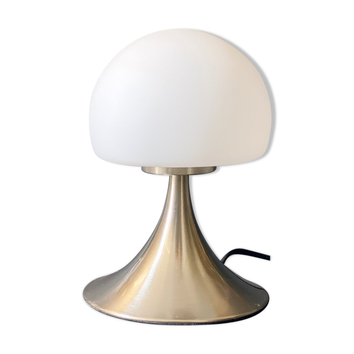 Vintage glass tip-touch mushroom table lamp / bed lamp