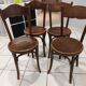 Suite de 4 chaises bistrot Mundus Joseph Hoffmann Austria Bielitz années 1908