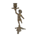 Brass children's candle holder 23cm