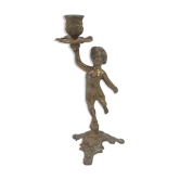 Brass children's candle holder 23cm