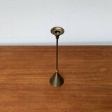 Vintage Italian postmodern metal chandelier, 1980s.