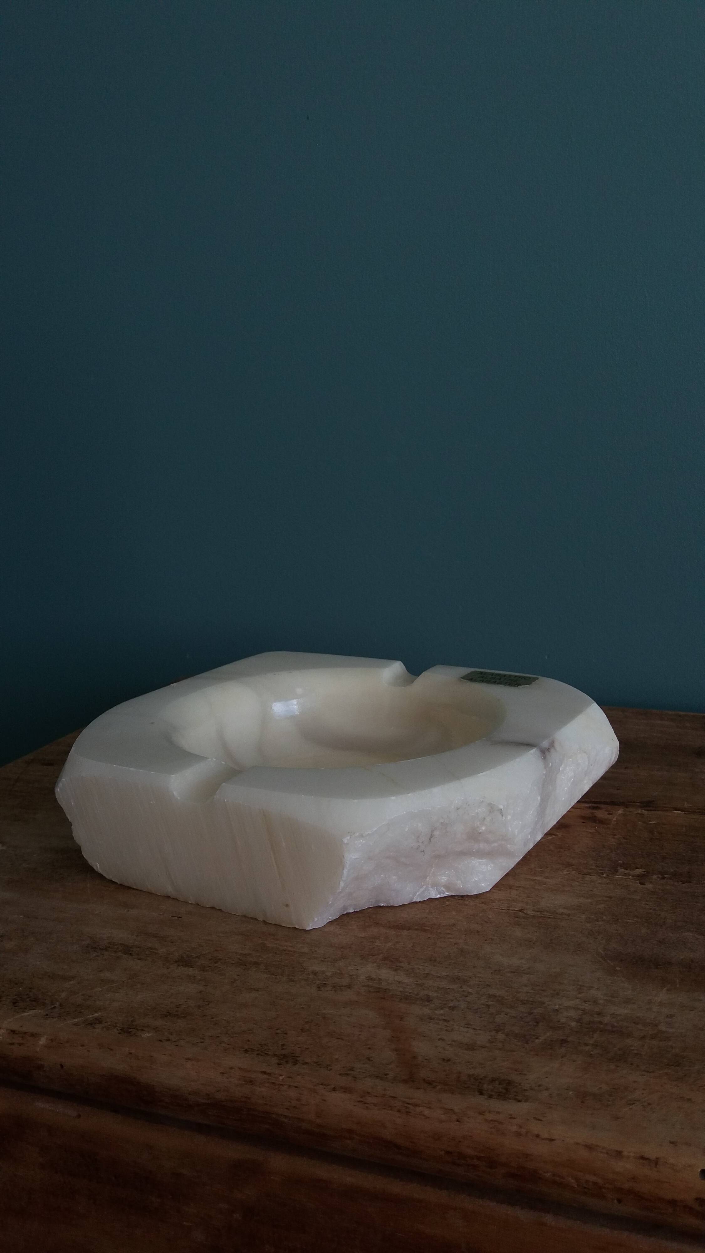 Alabaster ashtray, Italy