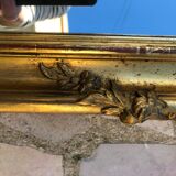 Old mirror in gilded wood 125x79cm