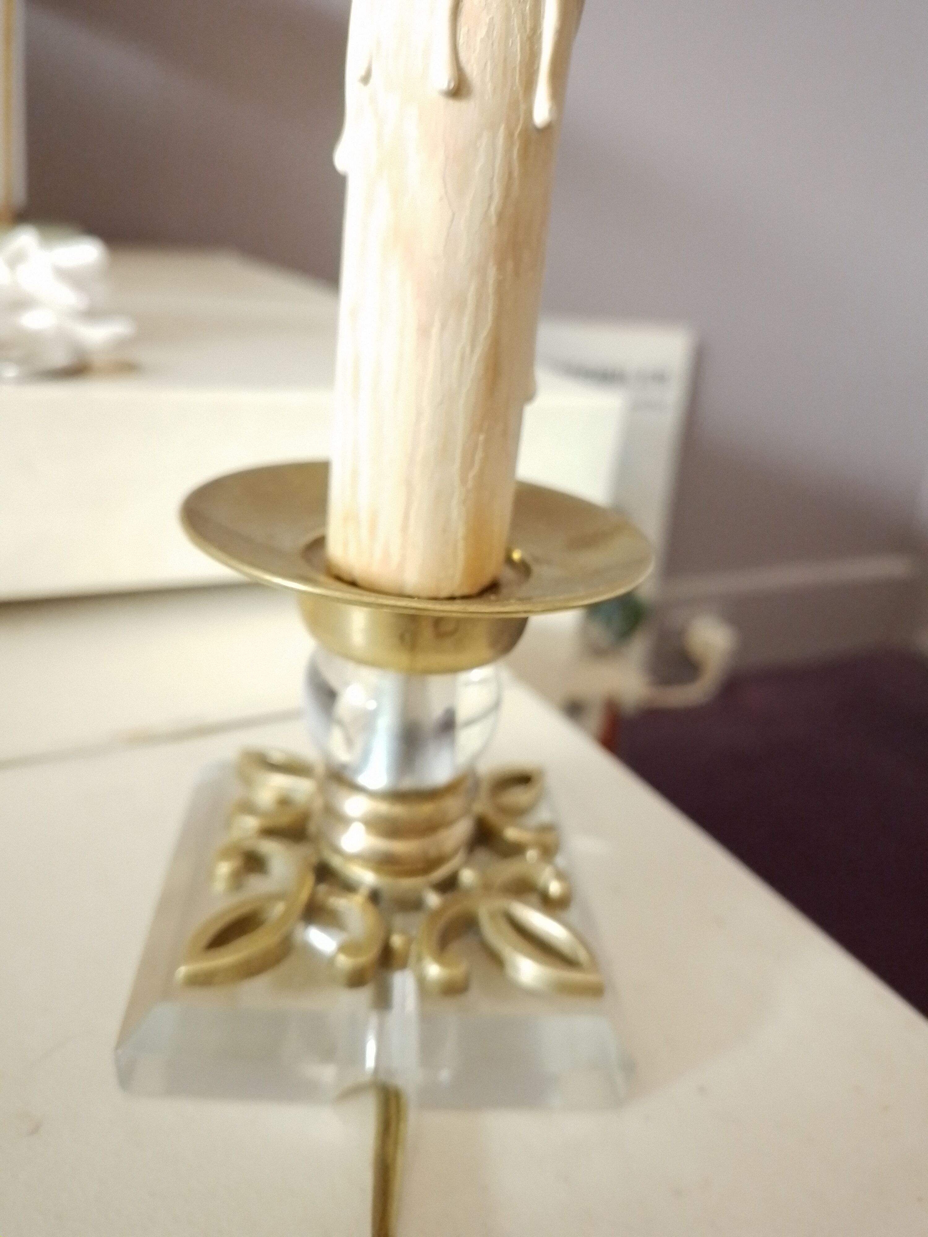 Art deco night light lamp