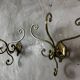 Pair of brass hooks