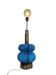Lampadaire/lampe de table vintage bleue en verre