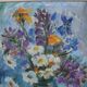 Hand Painted Painting, Oil on Canvas, Signed, Czechoslovakia, 1963