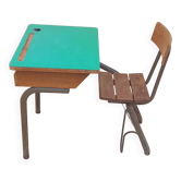Ancien bureau d'école vintage