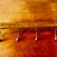 Vintage wooden wall coat rack - 8 balls