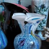 Vase glass paste of the glassmakers of Maure Vieil Mick and Bob Le Bleïs 80s