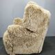 1930s Art Deco Wingback Armchair in Honey Skandilock Sheepskin