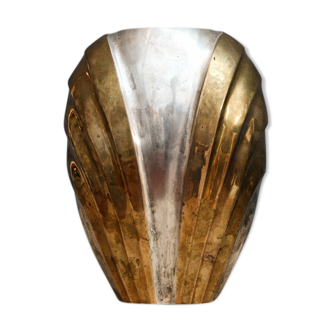 Vase art déco en métal