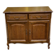 Louis XV sideboard in solid wood with 2 doors, 20th century
