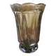 Vintage smoked glass vase