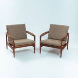 Fauteuils danois en teck, lot de 2, Danemark, années 1960