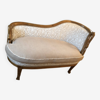 Swan neck chaise longue