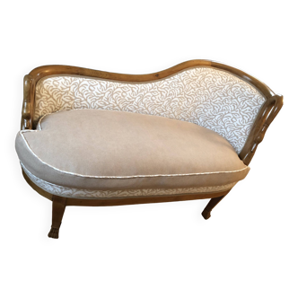 Swan neck chaise longue