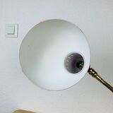 Pair of metal and brass lamps 50s Jean Boris Lacroix