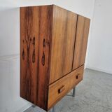 Scandinavian rosewood and chrome sideboard, 60s