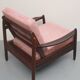 1960s armchair in pale pink, new cushions