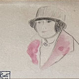 "Woman in the hat" by Fernand Piet