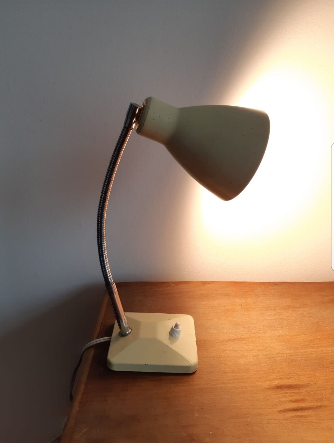 Vintage lamp on base