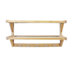 Wooden and metal patère, 1960