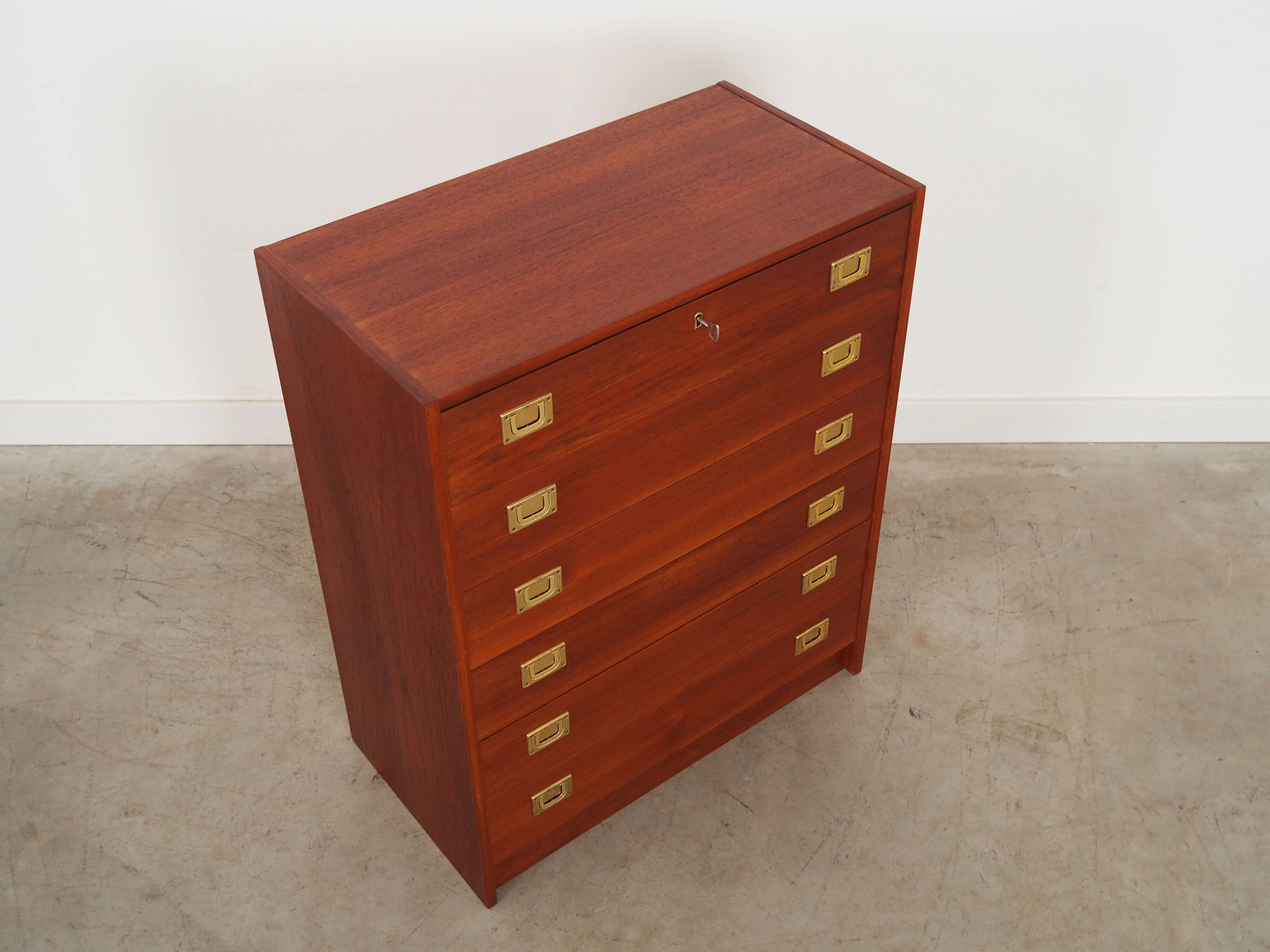 Teak chest of drawers, Danish design, 1960s, production: Denmark