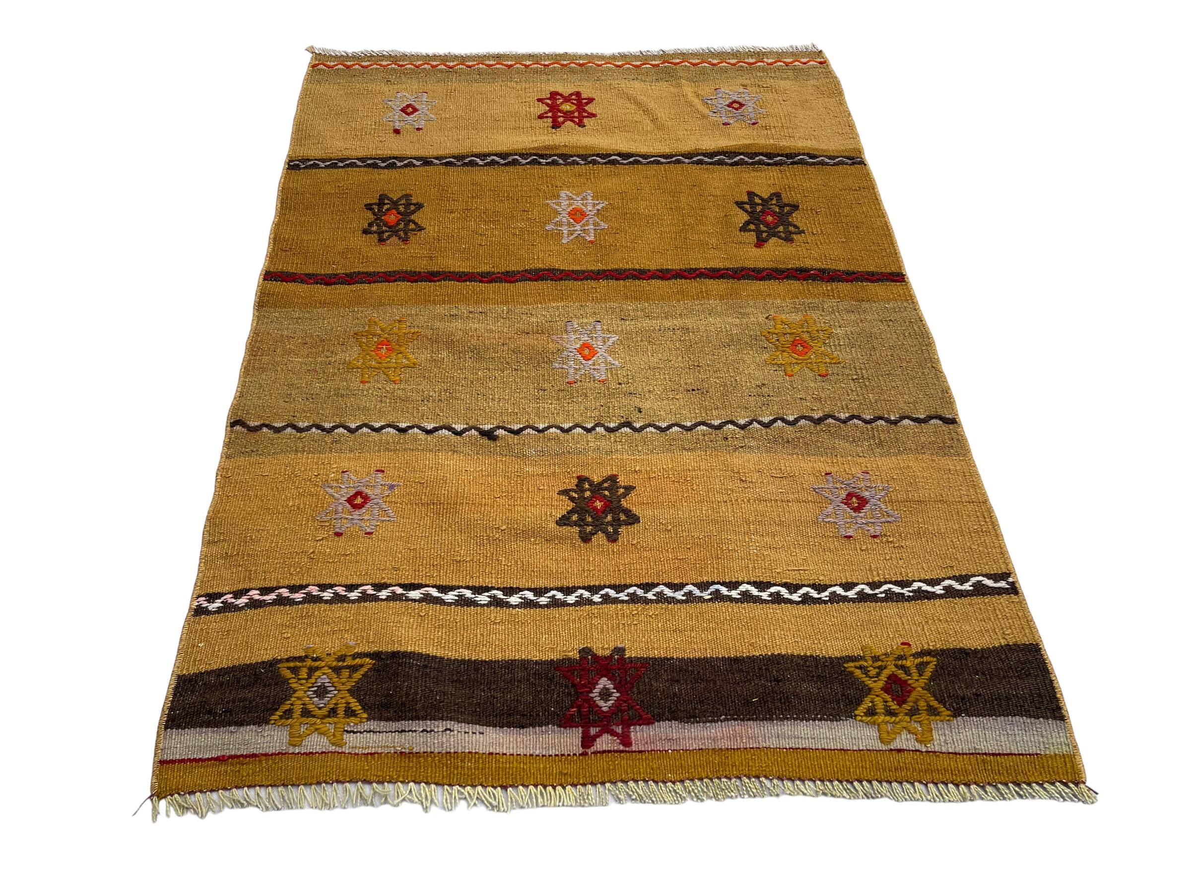 Vintage Turkish Kilim Cushion Cover , 115 X 82 Cm
