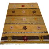 Vintage Turkish Kilim Cushion Cover , 115 X 82 Cm