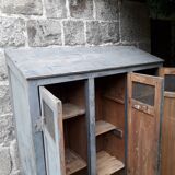 Patinated industrial wardrobe