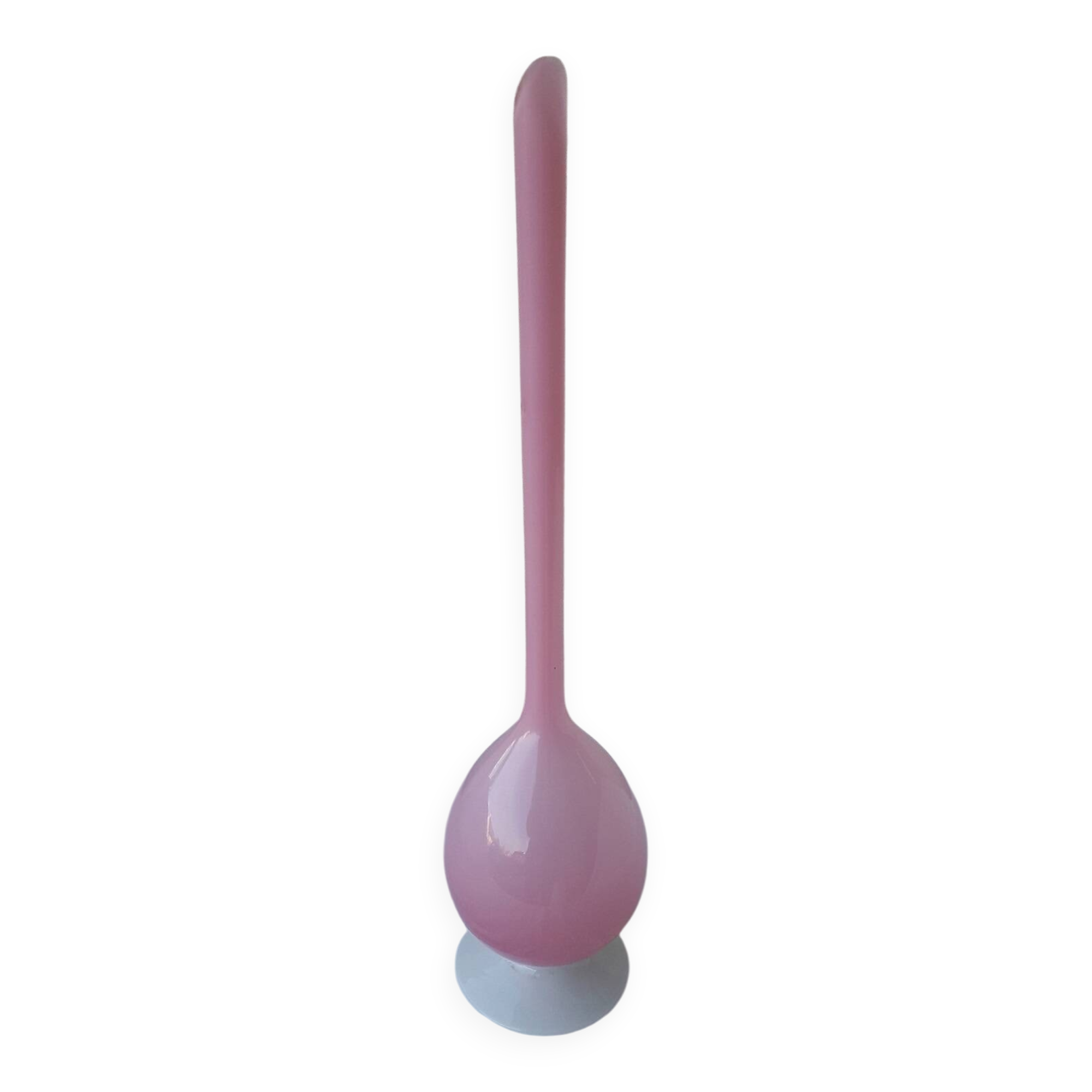 Pink opaline single-flower vase
