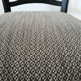 Lot 2 chaises bois tissu