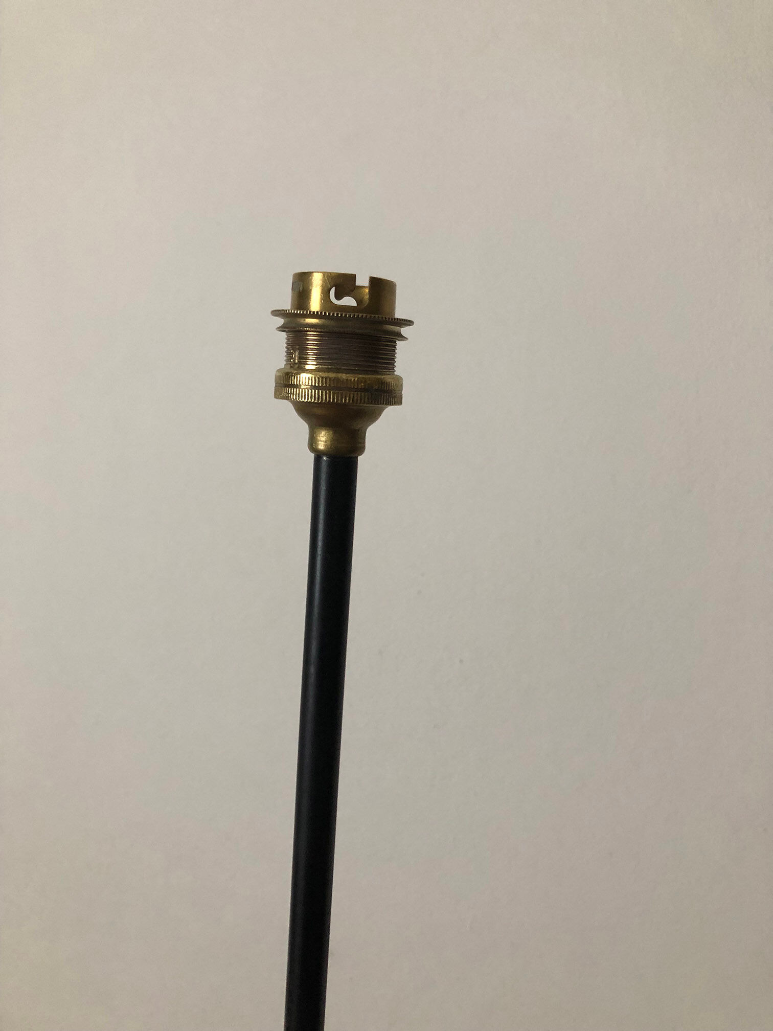 Tripod floor lamp with side table 1960