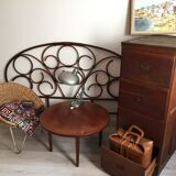 Rattan bedhead