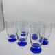 6 gobelets en verre de murano