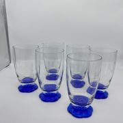 6 murano glass cups