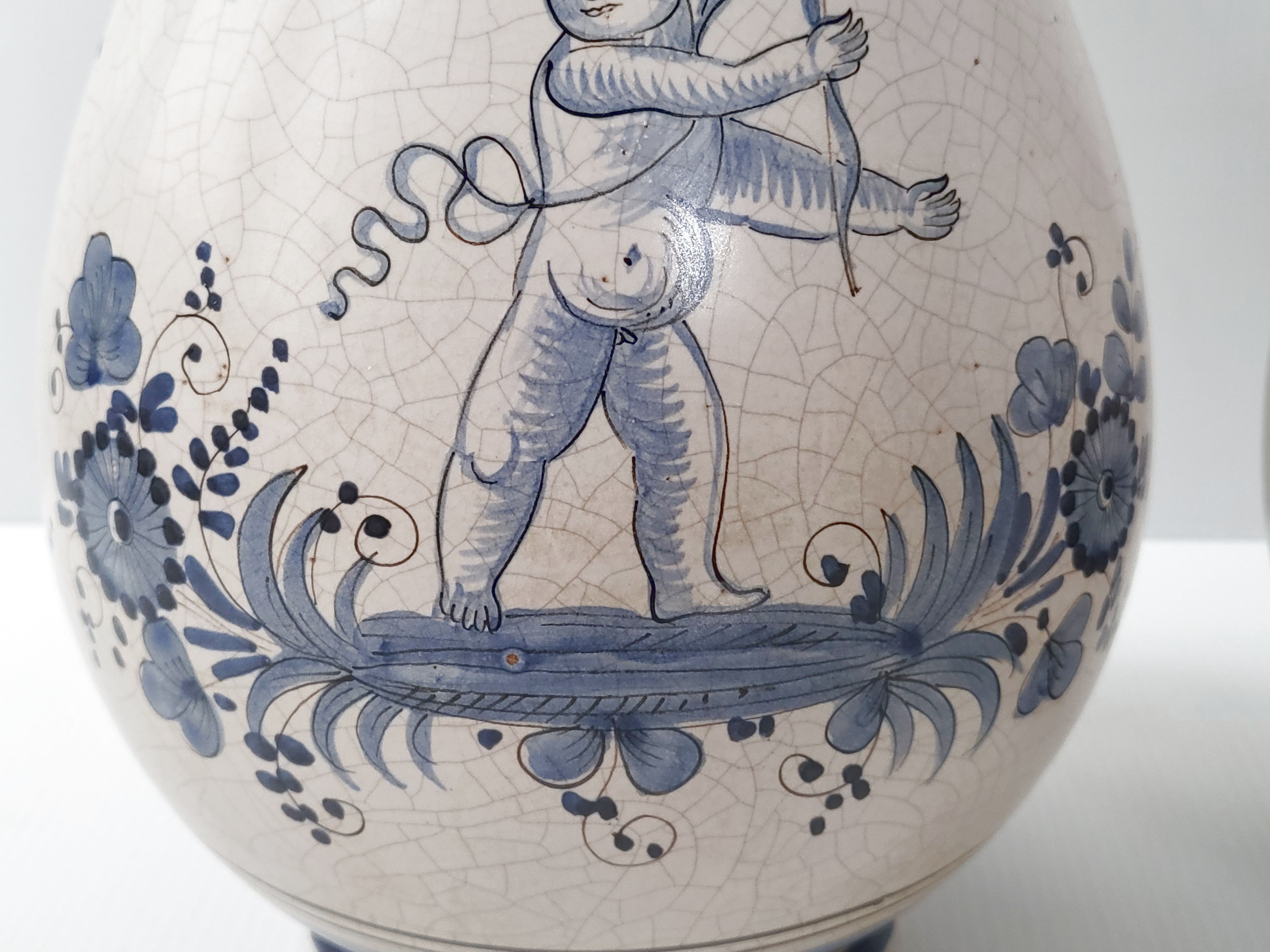 Pair of vintage Vases Maioliche Deruta