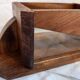 French Art Deco jewellery box handmade in wood and glass