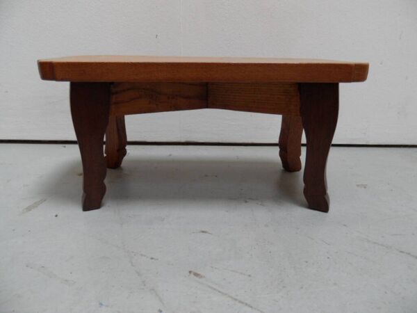 Table d'appoint vintage basse hollandaise en chêne 1950