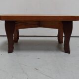 Table d'appoint vintage basse hollandaise en chêne 1950